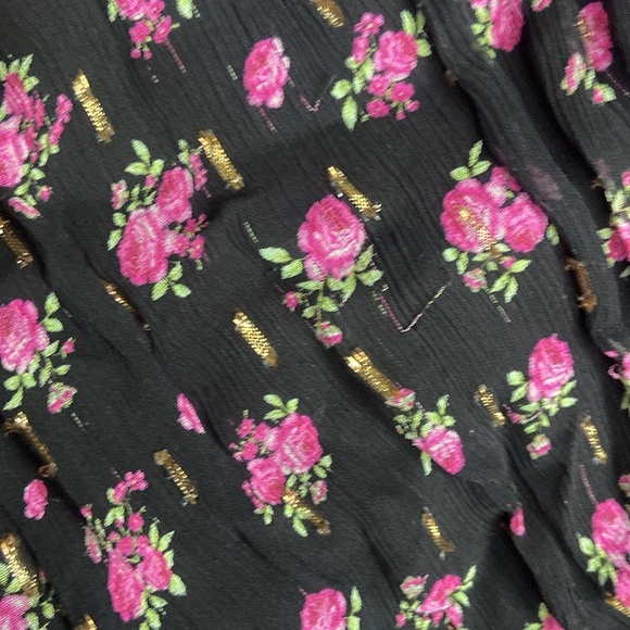 Shoshanna Vivine Tossed Rose Gown Sz 16 - Picture 6 of 6